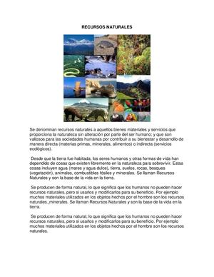 Recursos Naturales