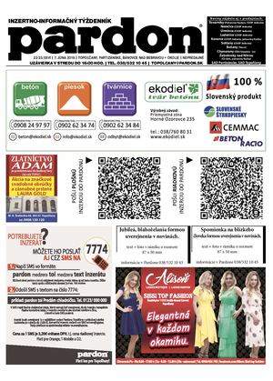 Pardon Topoľčany 22-23/2019