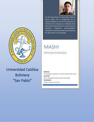 MASHI - Papeleria ecologica