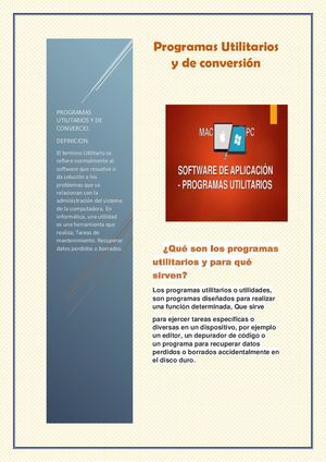Programas Utilitarios  de Conversión