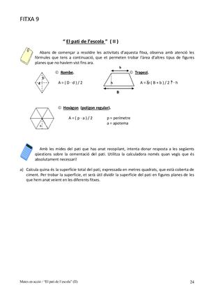 Fitxa 9 El Pati Del Col·legi Ii
