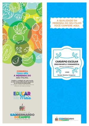 Sbc Cardapio Emeb Infantil Fundamental Almoco E Complemento