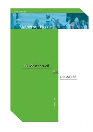 Guide D'accueil Du Personnel