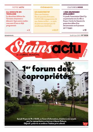 Stains actu n°1008 du 6 juin 2019