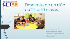 Desarrollo De Un Niño De 24 A 30