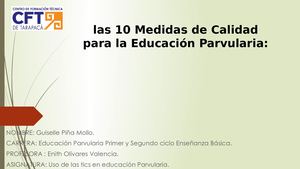 10 me medidas de equidad de la educación parvuaria