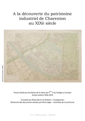 Découverte du patrimoine industriel de Charenton au XIXè siècle