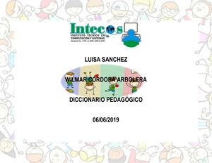 Diccionario Pedagogico Luisa Sanchez