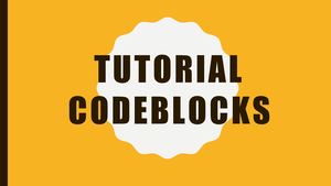 TUTORIAL CODE BLOCK