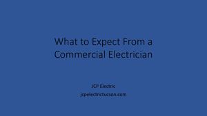 What To Expect From A Commercial Electrician