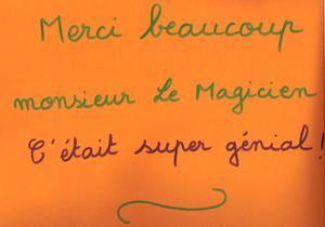 Spectacle pour enfants en école Maternelle