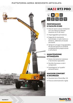 HA32 RTJ PRO Scheda tecnica - IT