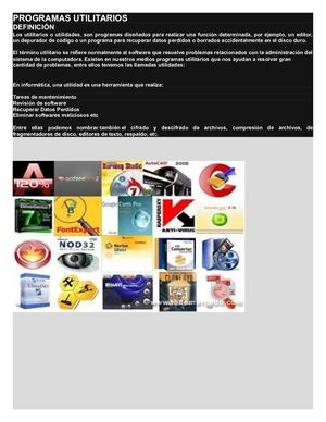Programaas Utilitarios Y Programas De Conversacion De Formato