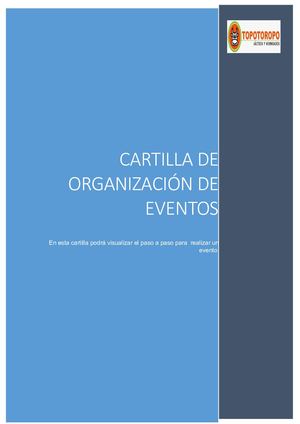 Cartilla Que Es Un Evento Empresarial