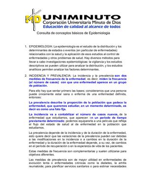 AVTIVIDAD 1A  Consulta De Conceptos Básicos De Epidemiologia