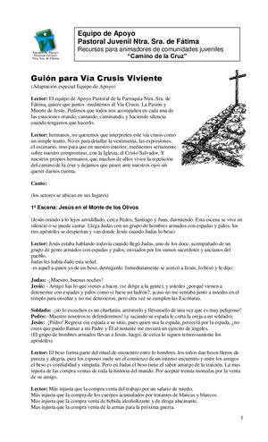 Guion Via Crusis Viviente