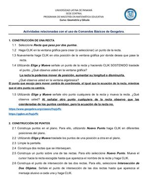 Modulo 1 Comandos Basicos De Geogebra ELIAPEREZ
