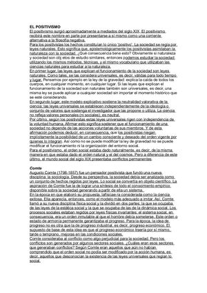 Positivismo Y Marxismo