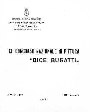 1971 Catalogo 11¯ Bice Bugatti