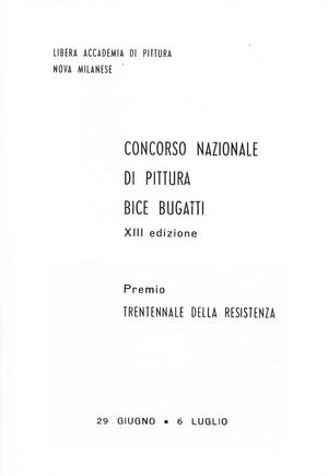 1975 Catalogo 13¯ Bice Bugatti 30 Le Resistenza