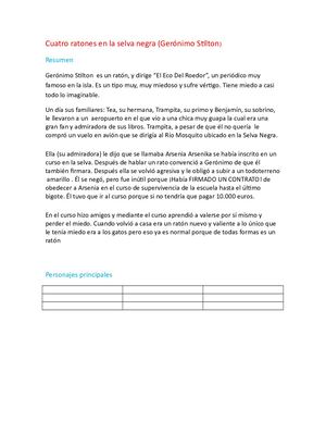 Cuatro Ratones En La Selva Negra