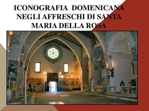 ICONOGRAFIE DOMENICANE Negli Affreschi
