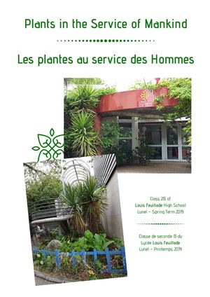 Les plantes au service des Hommes. Mai 2019