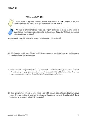 Fitxa 14 El Nou Rètol Ii