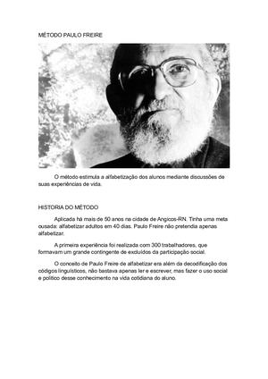 Método Paulo Freire