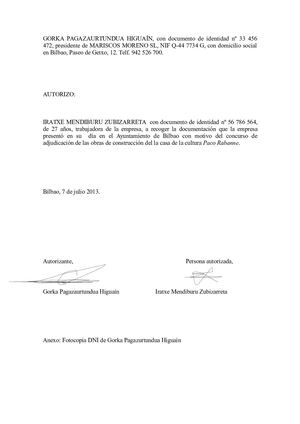 Autorización Redactada