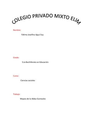 Mapeo De Fatima Josefina Ajqui Suy