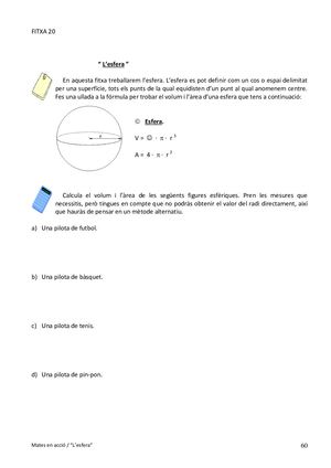 Fitxa 20. L'ESFERA