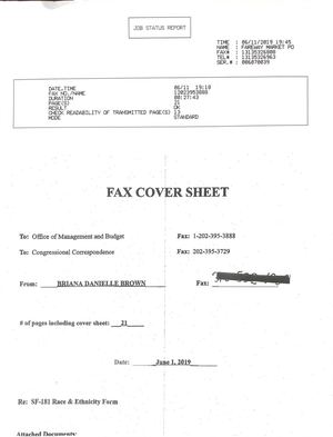 SF-181 Faxed to OMB for Peta Adawosgv