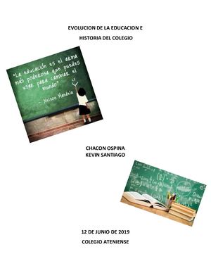 Evolución de la educación