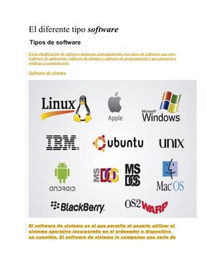 El Diferente Tipo Software