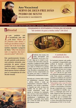 Informativo Frei Joao Pedro - Abril, Maio, Junho 2019