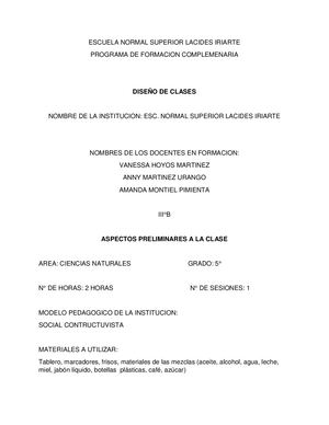 Clases De Ciencias Naturales Tipos De Mezclas