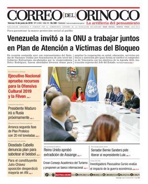 Correo Del Orinoco N° 3 464 Viernes 14 De Junio De 2019