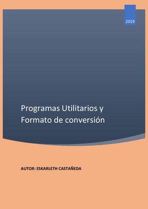 Programas Utilitarios Y Conversores