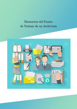 Elementos De El Puesto De Trabajo De Un Archivista