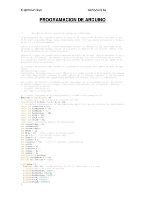 Programacion De Arduino