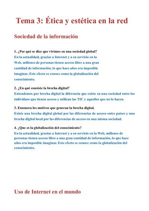 ÉTica Y Estética En La Red