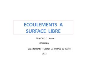 Ecoulements Surface Libre (1)