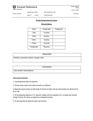 Prueba Palomita Blanca