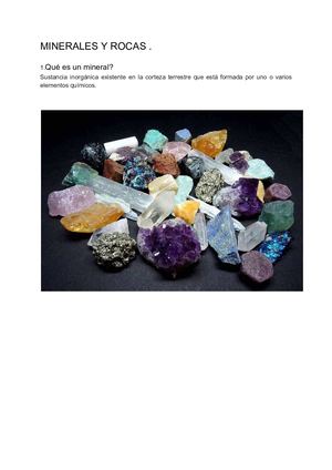 Trabajo Rocas Y Minerales