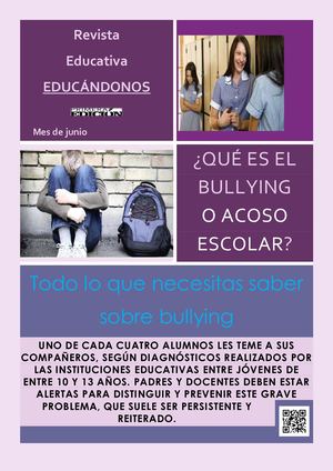 ¿Sabes Qué Es Violencia Escolar