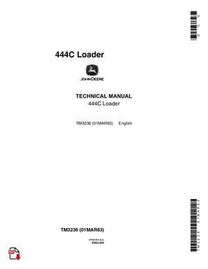 Tm3236 John Deere 444c Loader Technical Manual Download