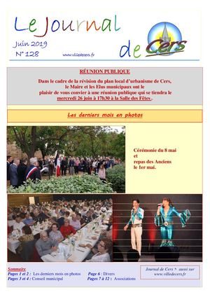 JOURNAL DE CERS - JUIN 2019