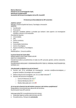 EL CALVARIO (Y NECESIDAD) DE LOS OPI SECTORIALES