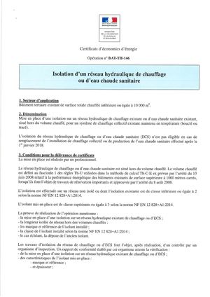 Certificats D'économies D'énergie Bart Th 146